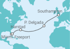 Itinerario del Crucero Transatlántico - Cunard