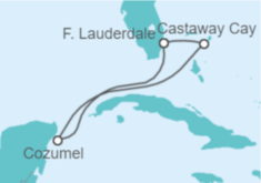 Itinerario del Crucero Caribe Occidental - Disney Cruise Line