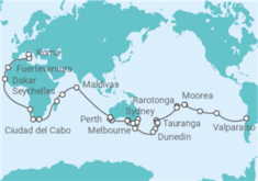 Itinerario del Crucero Vuelta al mundo - MSC Cruceros