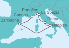 Itinerario del Crucero Riviera Italiana y Francia - Celebrity Cruises