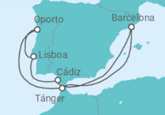 Itinerario del Crucero Portugal y Marruecos - Celebrity Cruises