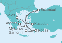 Itinerario del Crucero Islas Griegas y Turquía - Celebrity Cruises