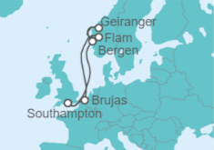 Itinerario del Crucero Bélgica y Fiordos Noruegos - Celebrity Cruises