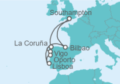 Itinerario del Crucero España, Portugal - Celebrity Cruises