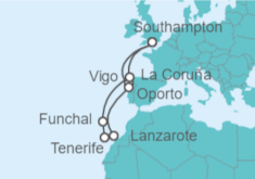 Itinerario del Crucero Islas Canarias y Portugal - Celebrity Cruises