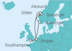 Itinerario del Crucero Bélgica y Fiordos Noruegos - Celebrity Cruises