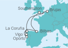 Itinerario del Crucero Bélgica, España, Portugal - Celebrity Cruises