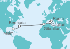 Itinerario del Crucero Desde Roma a Miami - Celebrity Cruises