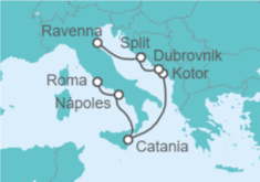 Itinerario del Crucero Lo mejor de Italia y Croacia - Celebrity Cruises