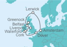 Itinerario del Crucero Reino Unido e Irlanda - Celebrity Cruises