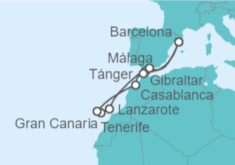 Itinerario del Crucero Islas Canarias y Marruecos - Celebrity Cruises