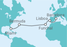 Itinerario del Crucero Desde Barcelona a Miami - Celebrity Cruises