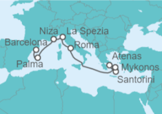 Itinerario del Crucero Grecia, Italia y Francia - Celebrity Cruises