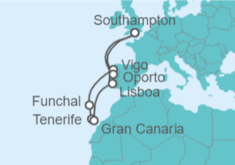 Itinerario del Crucero Islas Canarias y Portugal - Celebrity Cruises