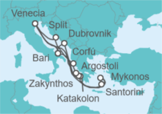 Itinerario del Crucero Grecia, Italia y Croacia - Costa Cruceros