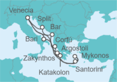 Itinerario del Crucero Grecia, Croacia e Italia - Costa Cruceros