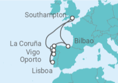 Itinerario del Crucero España y Portugal - Celebrity Cruises