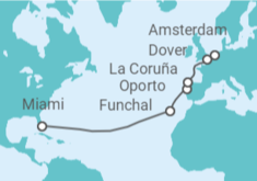 Itinerario del Crucero Desde Miami a Amsterdam - Celebrity Cruises