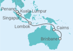 Itinerario del Crucero Asia y Australia - Princess Cruises