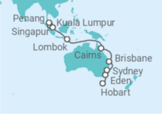 Itinerario del Crucero Asia y Australia - Princess Cruises