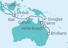 Itinerario del Crucero Asia y Australia - Princess Cruises