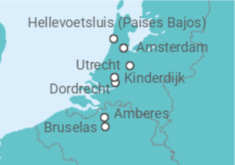 Itinerario del Crucero Holanda, Bélgica - AmaWaterways