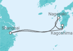 Itinerario del Crucero Sasebo y Kagoshima - Royal Caribbean