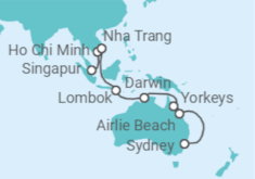 Itinerario del Crucero Asia y Australia - Princess Cruises