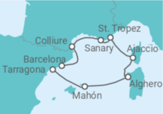 Itinerario del Crucero Sinfonía mediterránea: un concierto de culturas y paisajes - Alma Cruceros