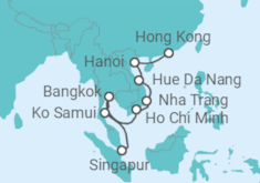 Itinerario del Crucero Tailandia, Vietnam - Celebrity Cruises