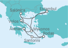 Itinerario del Crucero Cruce de caminos de Asia y Europa - Silversea