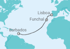 Itinerario del Crucero De Barbados a Lisboa - Silversea