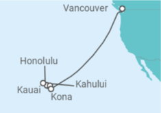 Itinerario del Crucero Hawai - Silversea