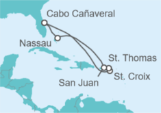 Itinerario del Crucero Caribe oriental y Bahamas - Royal Caribbean