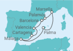 Itinerario del Crucero Mediterráneo - Silversea