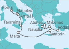 Itinerario del Crucero Sabores del sur de Italia - Silversea