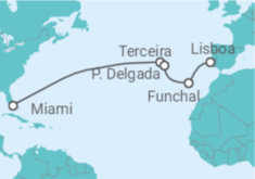 Itinerario del Crucero Desde la costa de Florida hasta los puentes de Lisboa - Silversea