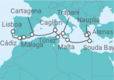 Itinerario del Crucero Islas griegas y el cautivador Mediterráneo - Silversea