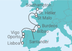 Itinerario del Crucero Imperecederas tradiciones  - Silversea