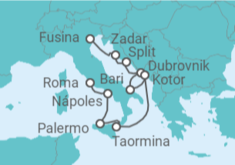 Itinerario del Crucero Maravillas antiguas del sur de Italia  - Silversea