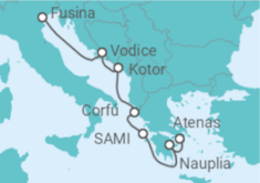 Itinerario del Crucero Montenegro, Grecia - Seabourn