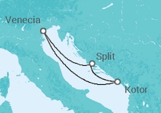 Itinerario del Crucero Montenegro, Croacia - MSC Cruceros