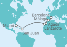 Itinerario del Crucero Camino al sol - Oceania Cruises