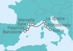 Itinerario del Crucero Mediterráneo luminoso - Oceania Cruises