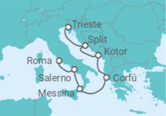 Itinerario del Crucero Caminante del Mediterráneo - Oceania Cruises