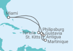 Itinerario del Crucero Caribe de coleccionista - Oceania Cruises