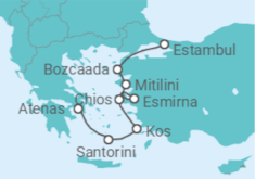 Itinerario del Crucero Turquía y Grecia legendarias - Oceania Cruises