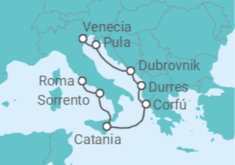 Itinerario del Crucero El Adriático e Italia - Oceania Cruises