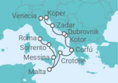 Itinerario del Crucero Estancia italiana - Oceania Cruises