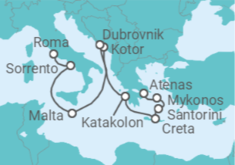 Itinerario del Crucero Islas del mediterraneo - Oceania Cruises